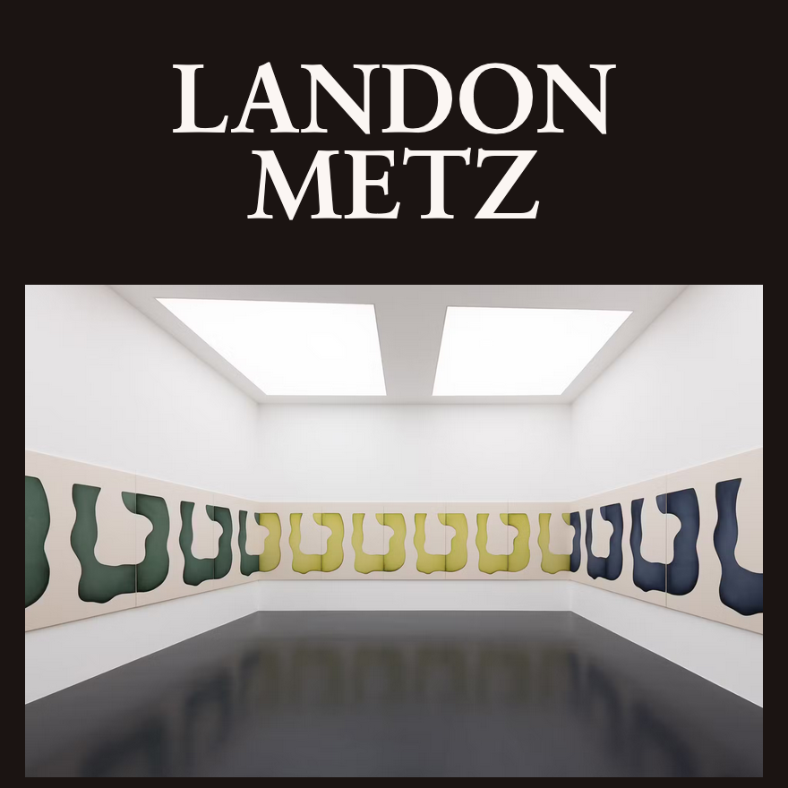 Screenshot of Landon Metz's homepage.