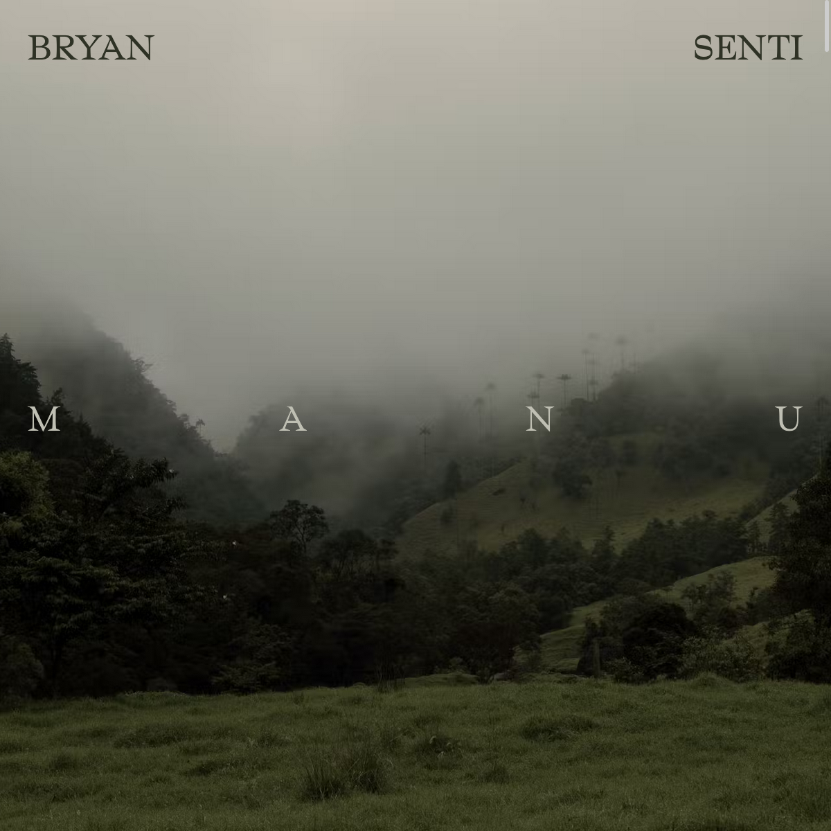 Cover art for the Manu album by Bryan Senti.